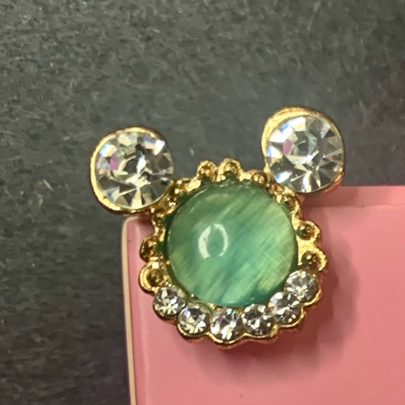 💫ARETES DE FANTASÍA 💫DIAMANTES YPIEDRA VERDE 💫FANTASIA 💫 - Picture 3 of 6